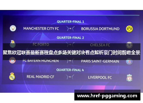 聚焦欧冠联赛最新赛程盘点多场关键对决看点解析豪门时间前瞻全景